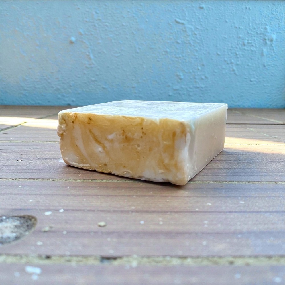 Handmade "Lemon Crème" Donkey Milk Moisturizing and‎ Cleansing Soap 4 oz.